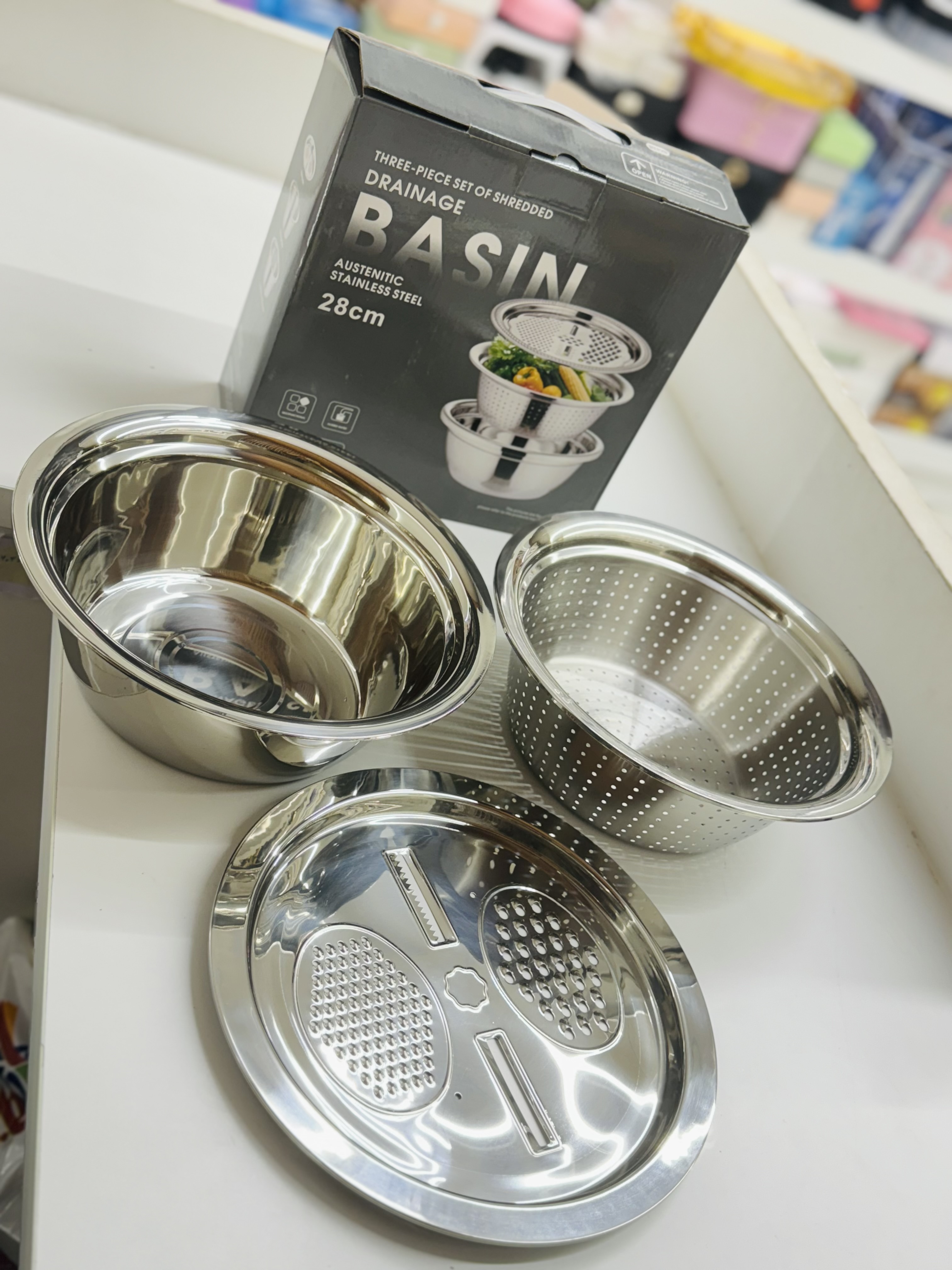 ست آبکش ،لگن و رنده