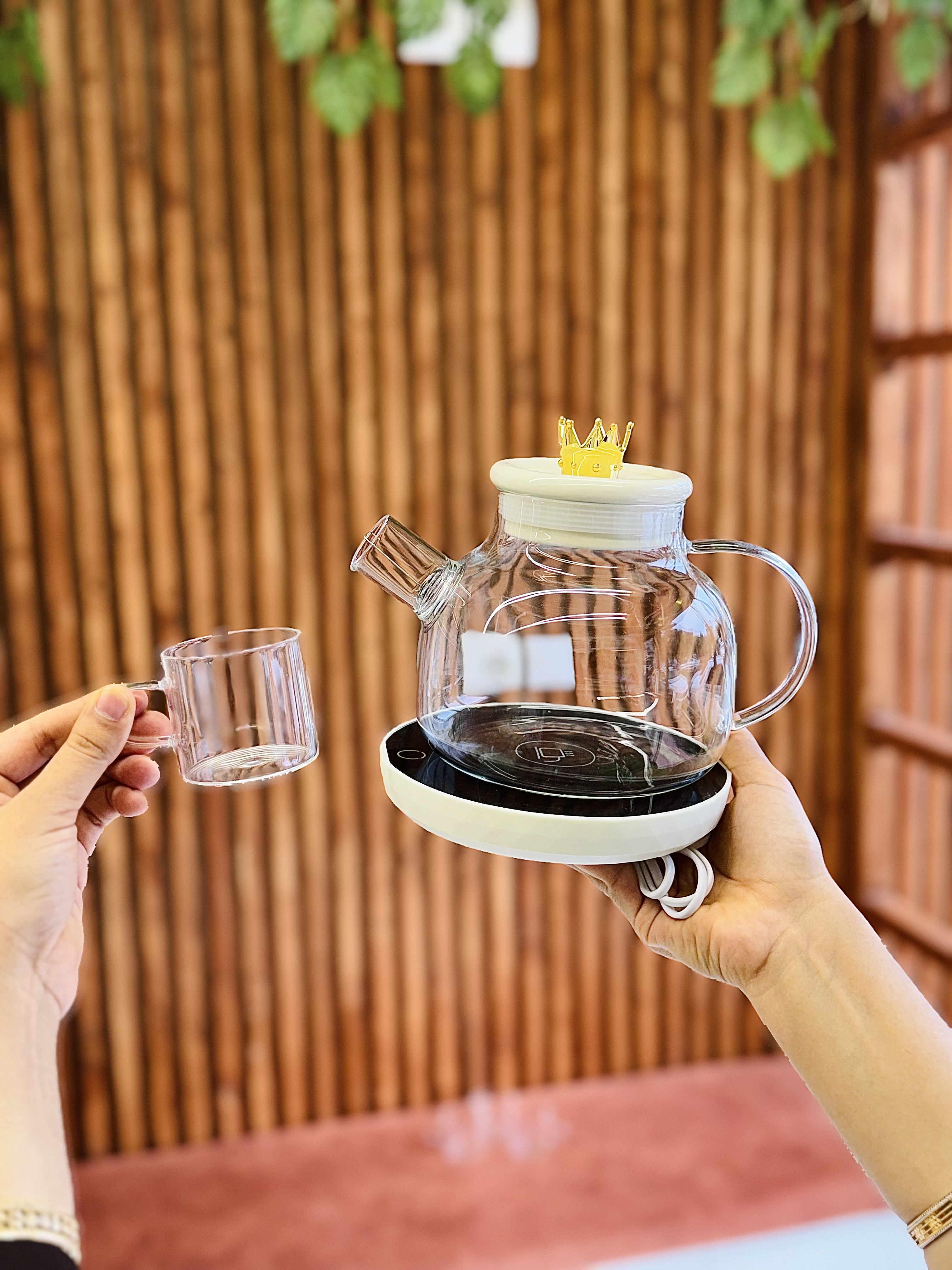 ست قوری ،فنجان و هیتر